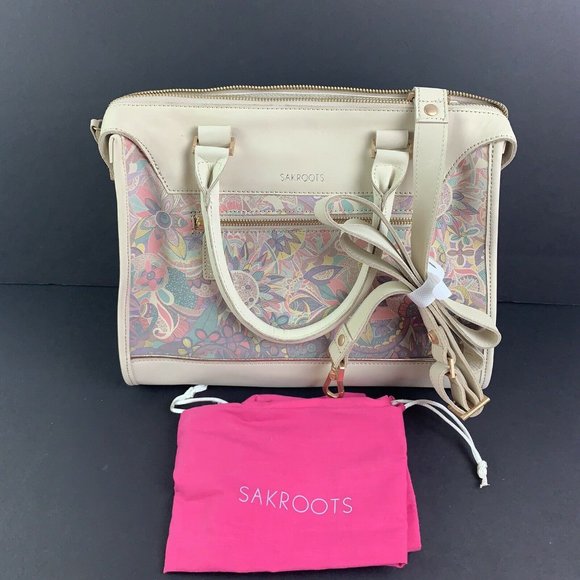 Sakroots Handbags - Sakroots Handbag Latte Artist Circle Leather